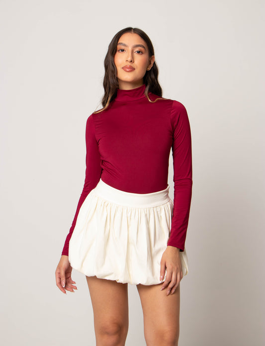 Body Básico Escote Burgundy