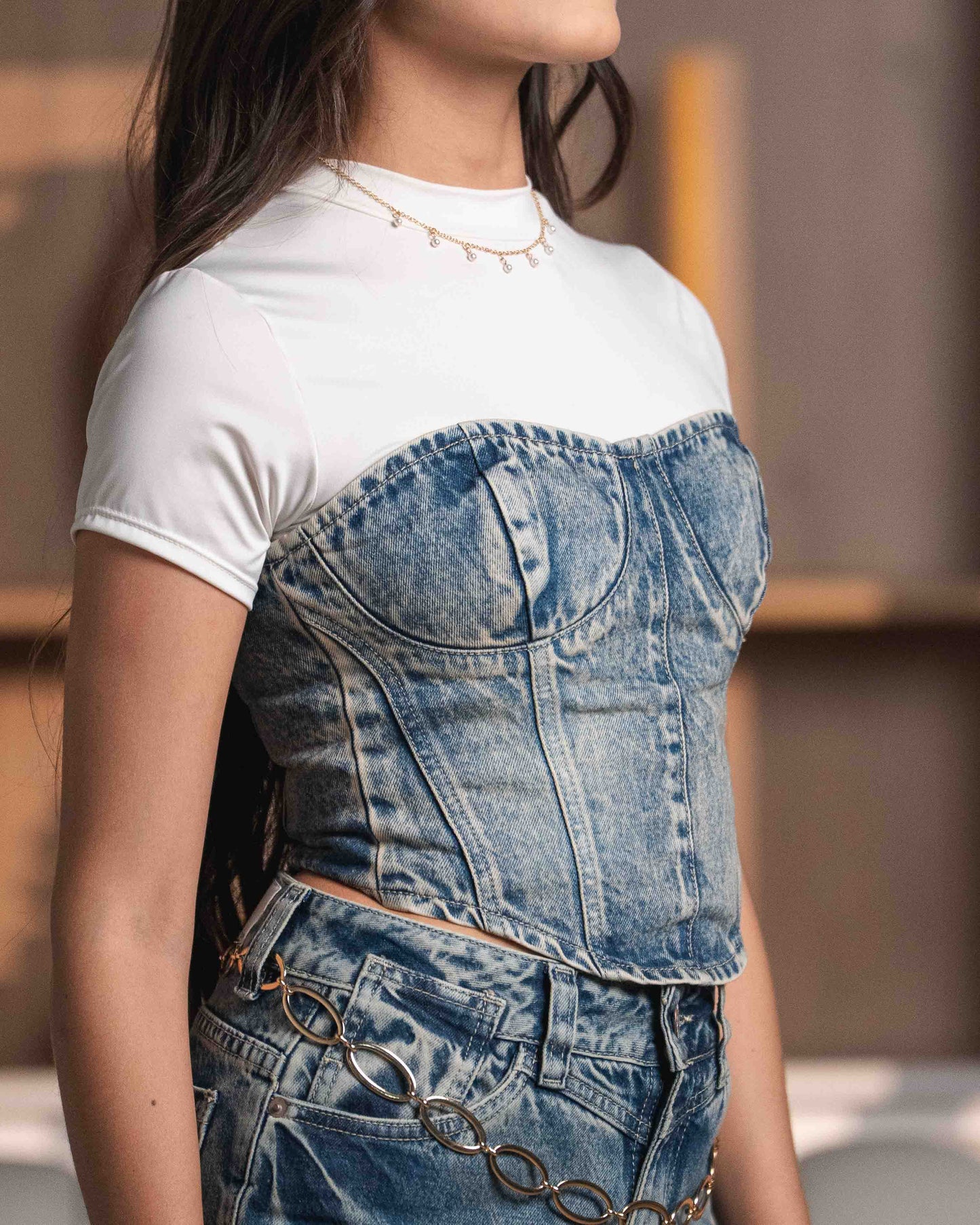 Corset Dirty Blue