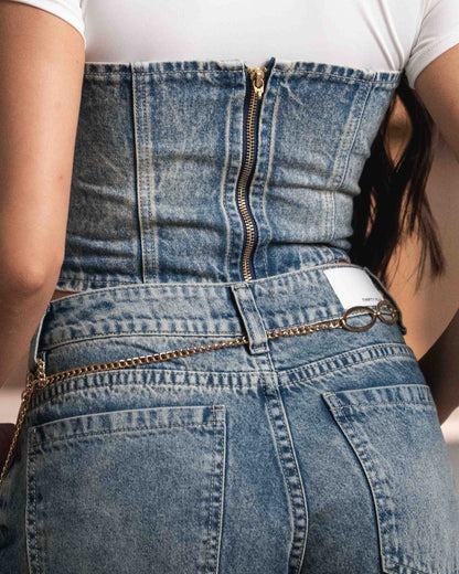Corset Dirty Blue