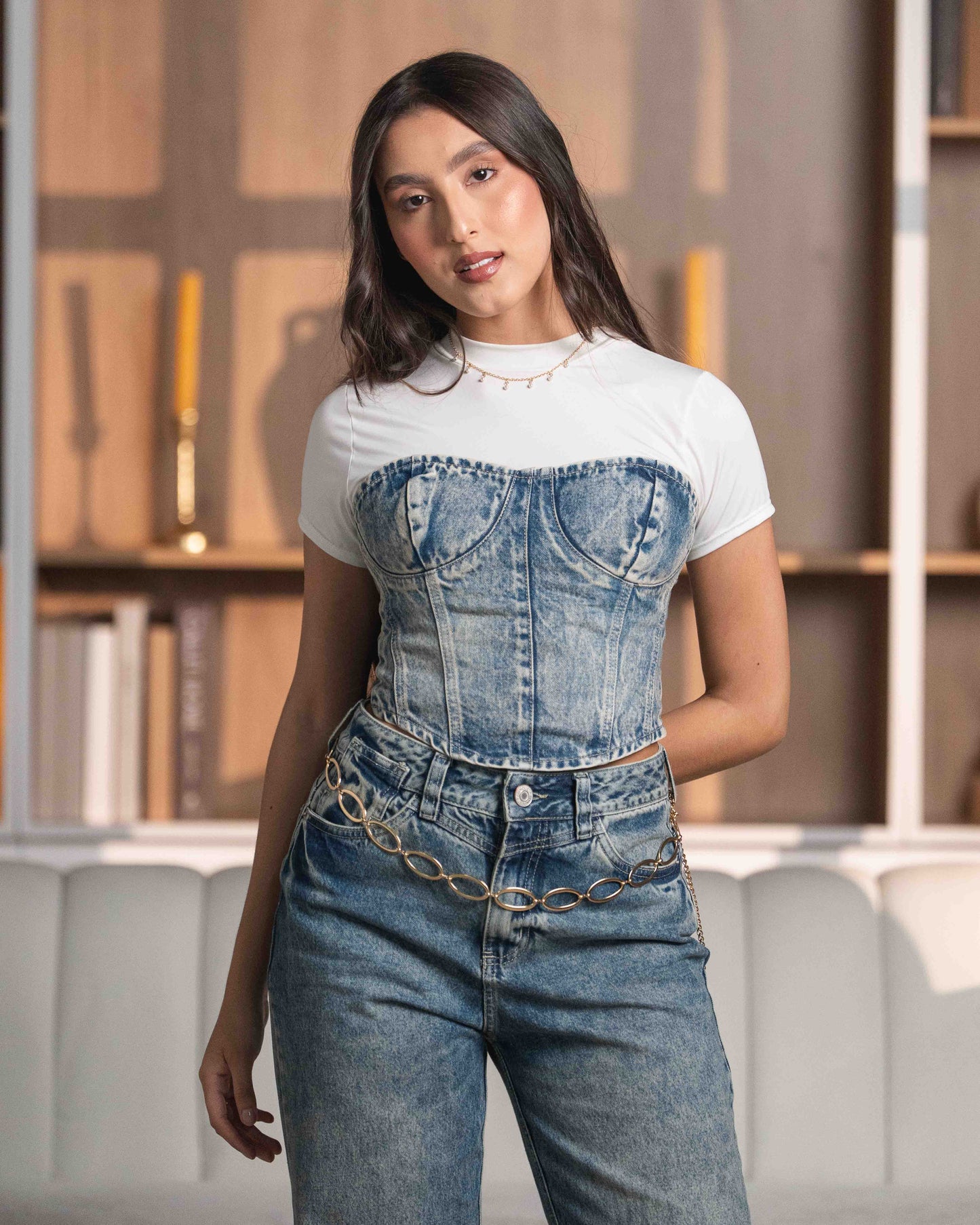 Corset Dirty Blue
