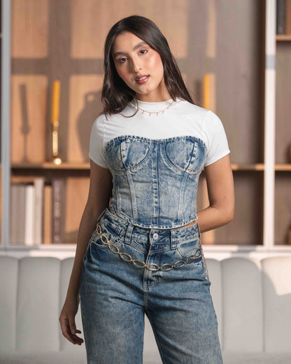 Corset Dirty Blue