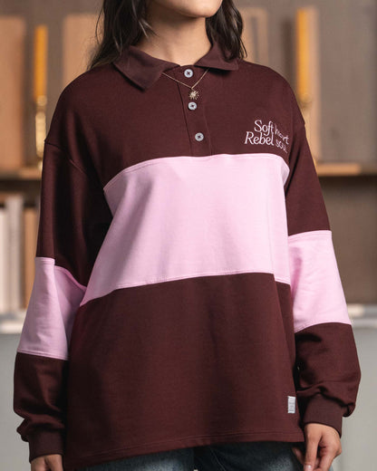 Soft heart Sweatshirt Pink