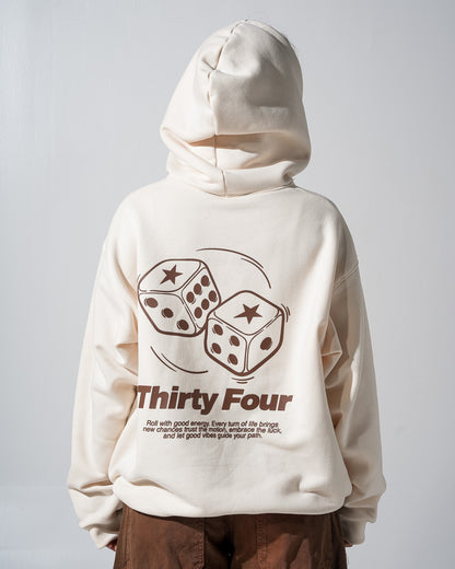 Hoodie Dados Marfil