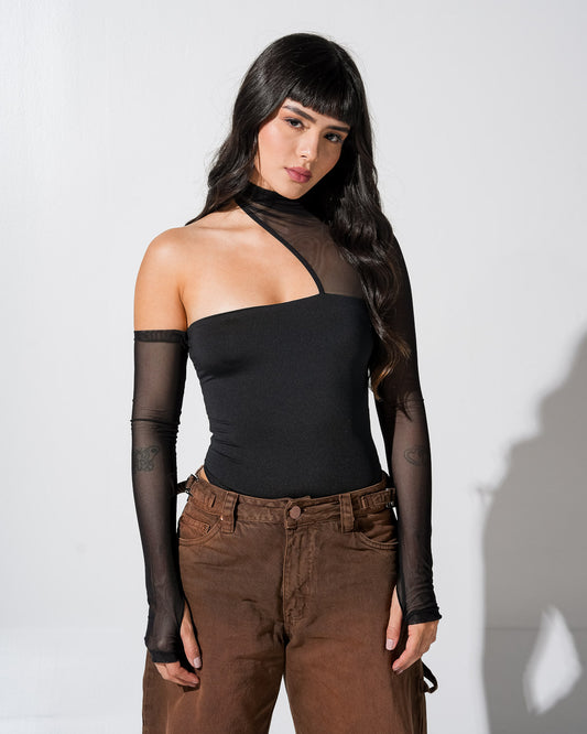 Body Asimétrico Negro