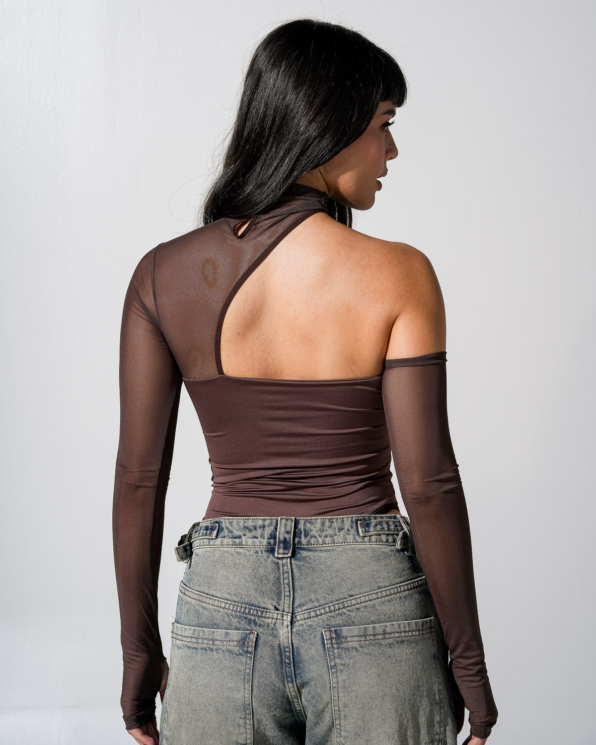 Body Asimetrico Cafe